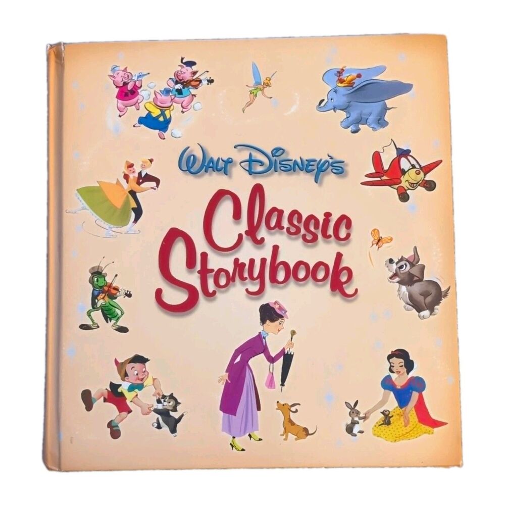 Disney Classic Storybook Hardcover Collection of Stories Book